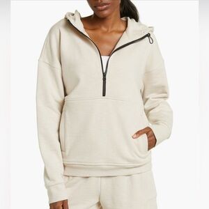Zella Cream Half-Zip Women's Hoodie